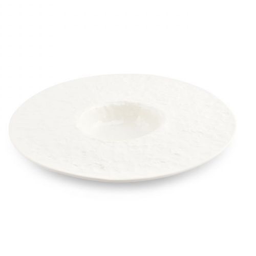 Hohler Teller - Arte: 785408 - CHIC - rund / Porzellan / weiß