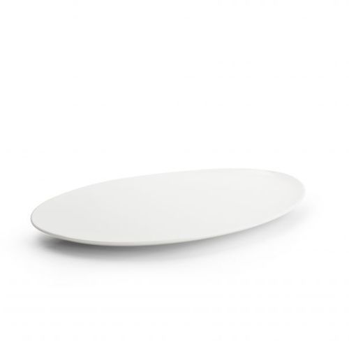 Flache-Teller - Perla: 783507 - CHIC - oval / Porzellan / für Gewerbegebrauch