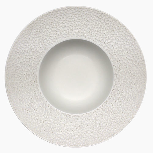 Hohler Teller - Bubbly : 045000604766 - COSTA VERDE - rund / Porzellan / für Gewerbegebrauch