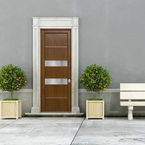 Eingangstür - FASHION - SIDEL SRL - Aluminium / Stahl / Kiefer