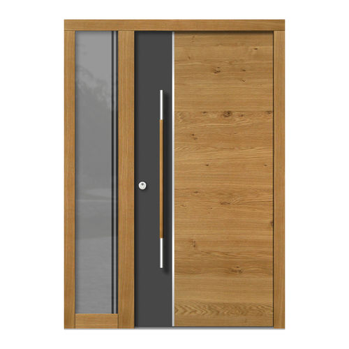 Eingangstür - H102E+ST - DOORS, d.o.o. - Holz / einflügelig / modern
