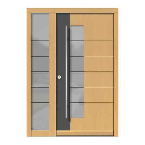 Eingangstür - H111+ST - DOORS, d.o.o. - Holz / einflügelig / modern