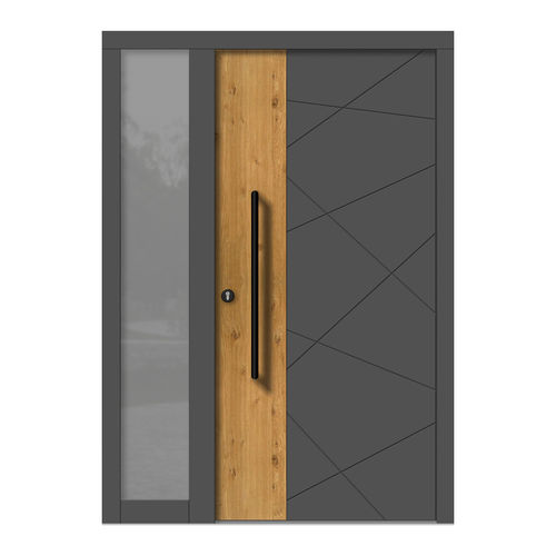 Eingangstür - H141+ST - DOORS, d.o.o. - Holz / einflügelig / modern