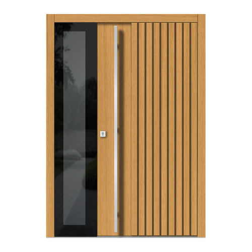 Eingangstür - H143+ST - DOORS, d.o.o. - Holz / einflügelig / modern