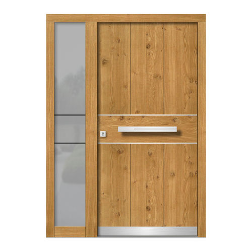 Eingangstür - H145E+ST - DOORS, d.o.o. - Holz / einflügelig / modern
