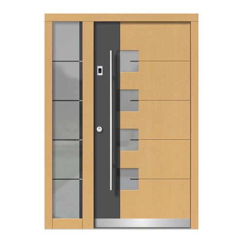 Eingangstür - H152+ST - DOORS, d.o.o. - Holz / einflügelig / modern