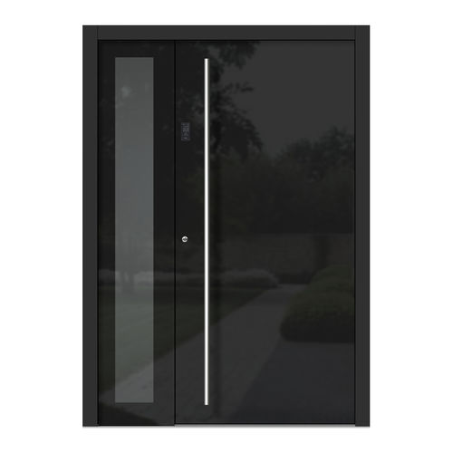 Eingangstür - H301+ST - DOORS, d.o.o. - Holz / Glas / einflügelig