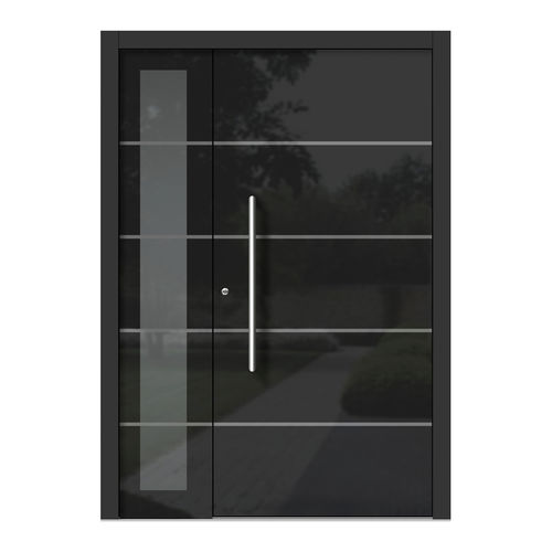 Eingangstür - H302+ST - DOORS, d.o.o. - Holz / Glas / einflügelig