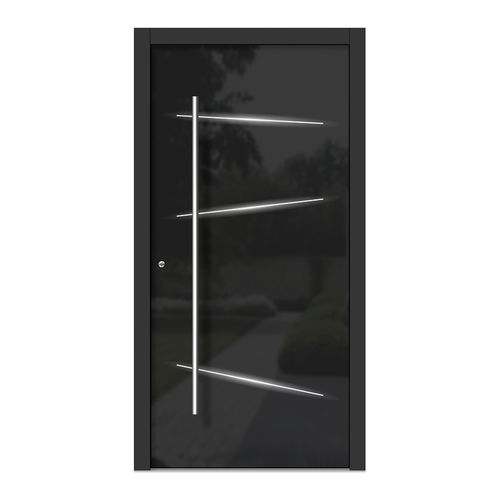 Eingangstür - H313L - DOORS, d.o.o. - Holz / Glas / einflügelig