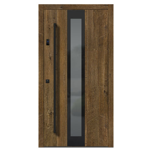 Eingangstür - H407 oak 4E - DOORS, d.o.o. - Holz / einflügelig / Vintage