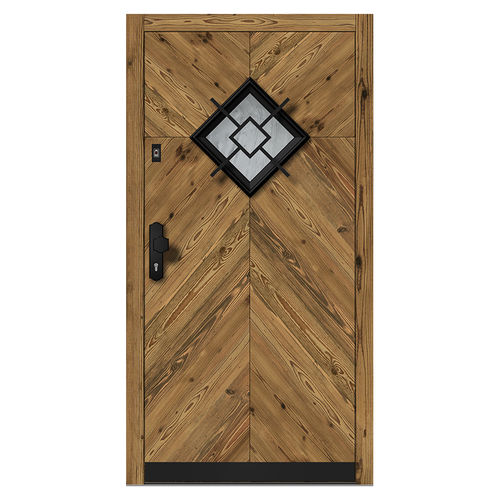 Eingangstür - H410 spruce 3B - DOORS, d.o.o. - Holz / einflügelig / Vintage