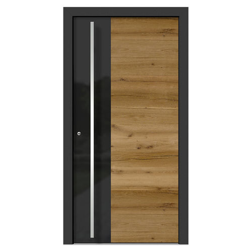 Eingangstür - H412 oak 2E - DOORS, d.o.o. - Holz / einflügelig / Vintage