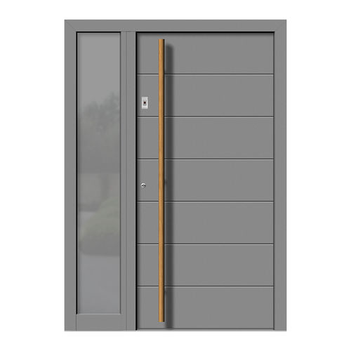 Eingangstür - HA103+ST - DOORS, d.o.o. - Holz / Aluminium / einflügelig