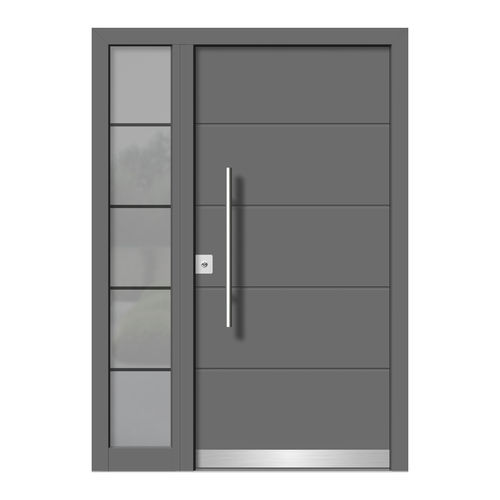 Eingangstür - HA107+ST - DOORS, d.o.o. - Holz / Aluminium / einflügelig