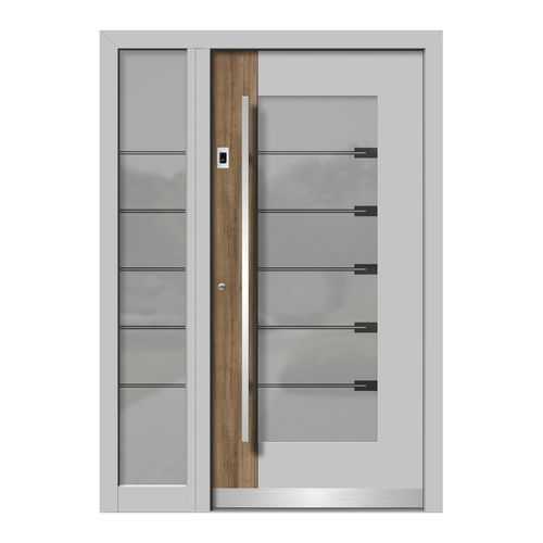 Eingangstür - HA108+ST - DOORS, d.o.o. - Holz / Aluminium / einflügelig