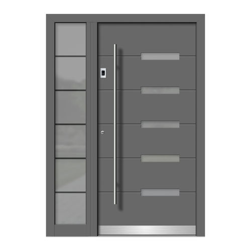 Eingangstür - HA119+ST - DOORS, d.o.o. - Holz / Aluminium / einflügelig
