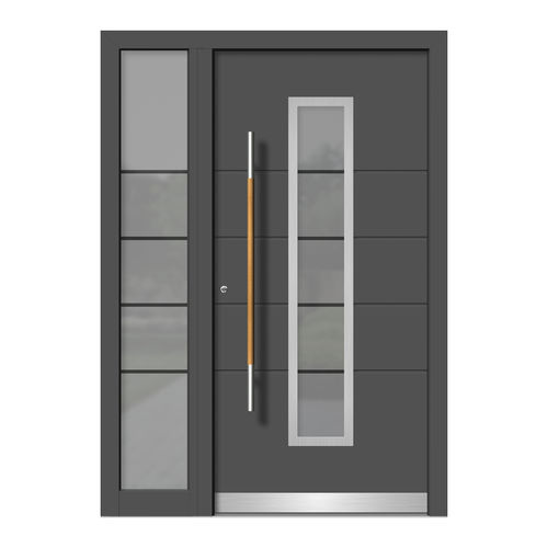 Eingangstür - HA125E+ST - DOORS, d.o.o. - Holz / Aluminium / einflügelig