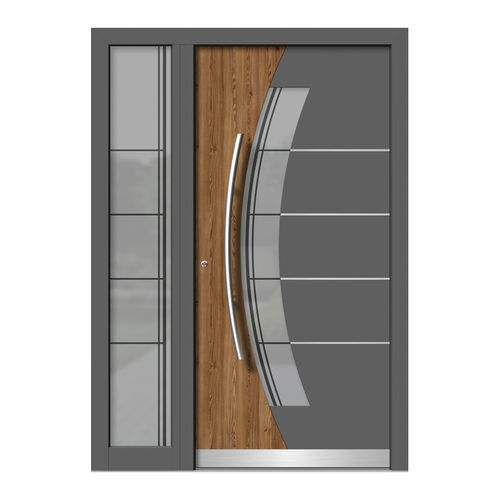 Eingangstür - HA136E+ST - DOORS, d.o.o. - Holz / Aluminium / einflügelig