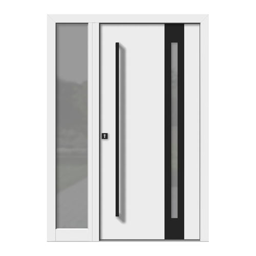 Eingangstür - HA149+ST - DOORS, d.o.o. - Holz / Aluminium / einflügelig