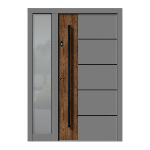 Eingangstür - HA191E+ST - DOORS, d.o.o. - Holz / Aluminium / einflügelig