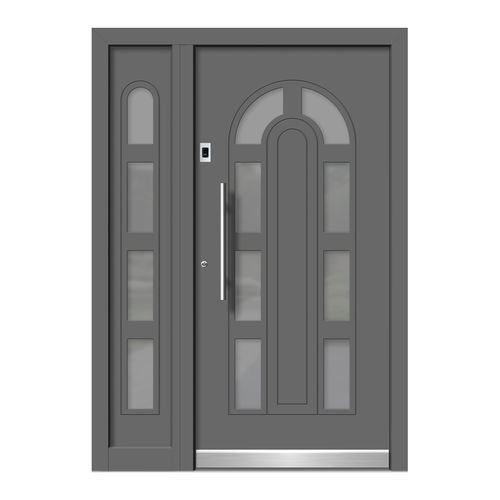 Eingangstür - HA504+ST - DOORS, d.o.o. - Holz / Aluminium / einflügelig