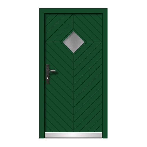 Eingangstür - HA509 - DOORS, d.o.o. - Holz / Aluminium / einflügelig
