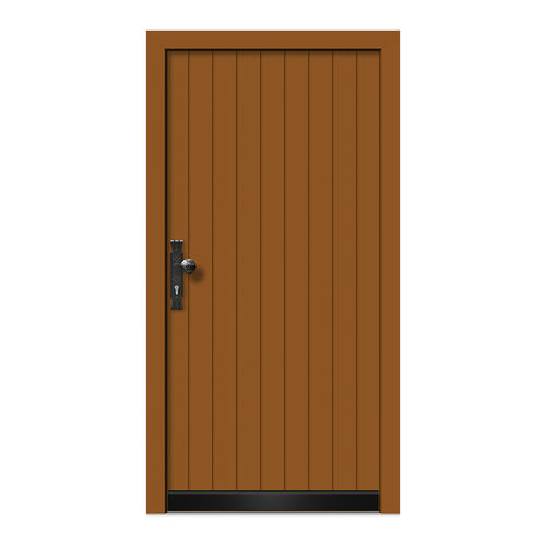 Eingangstür - HA550 - DOORS, d.o.o. - Holz / Aluminium / einflügelig