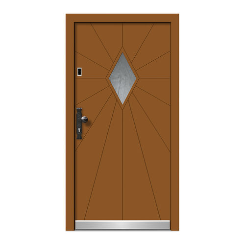 Eingangstür - HA551 - DOORS, d.o.o. - Holz / Aluminium / einflügelig