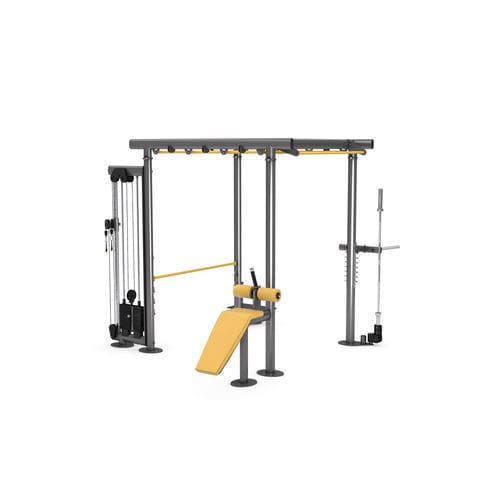Multifunktions-Trainingsgerät - 4445 IRONQUBE M - gym80 International GmbH - für den Innenraum / für Gewerbegebrauch