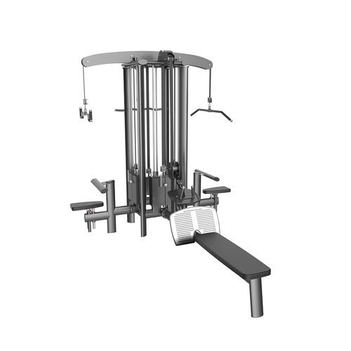 Bizeps-Fitnessgerät - G4032 4-STATION TOWER - gym80 International GmbH - Rücken / für den Innenraum / für Gewerbegebrauch