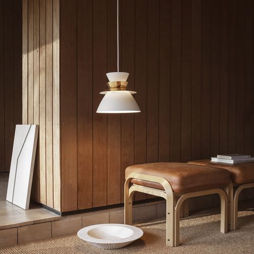 Hängelampe - SUNDOWNER  - LYFA - aus lackiertem Stahl / modern / mit Kabel