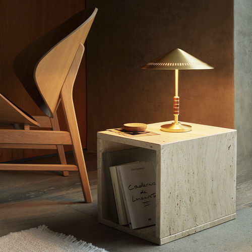 Tischlampe - GOVERNOR  - LYFA - Messing / Nussbaum / modern