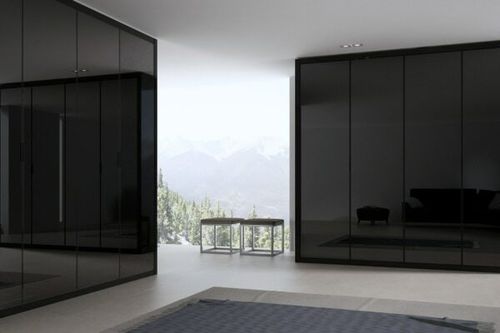 Eckkleiderschrank - N750 - GRUPO STYLO INTERIORISMO SL - Einbau / modern / lackiertes Glas