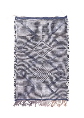 Klassischer Teppich - flat weave - MUSMUS RUGS - geometrisches Muster / rechteckig / handgewebt