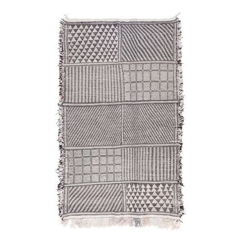 Klassischer Teppich - flatweave - MUSMUS RUGS - geometrisches Muster / rechteckig / handgewebt