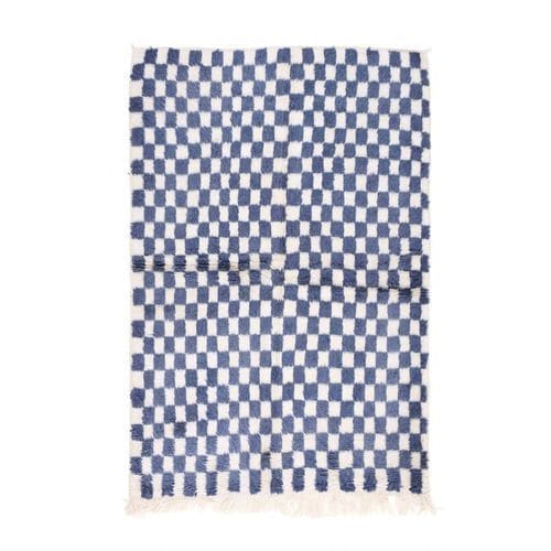 Moderner Teppich - MUSMUS RUGS - Karomuster / rechteckig / handgewebt