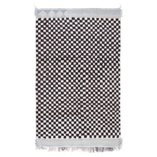 Moderner Teppich - MUSMUS RUGS - Karomuster / Wolle / rechteckig
