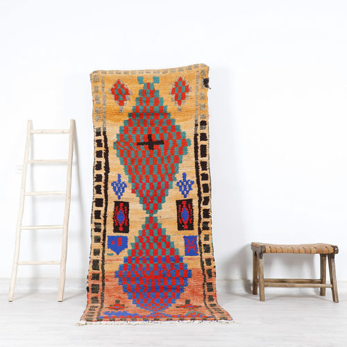 Vintage-Teppich - 64-1-3-2-5-6-5 - MUSMUS RUGS - Motiv / rechteckig / handgewebt