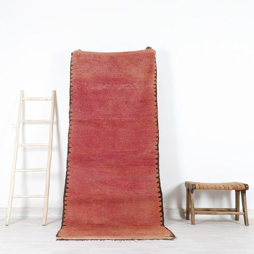 Vintage-Teppich - 64-1-3-2-5-6-6 - MUSMUS RUGS - einfarbig / rechteckig / handgewebt