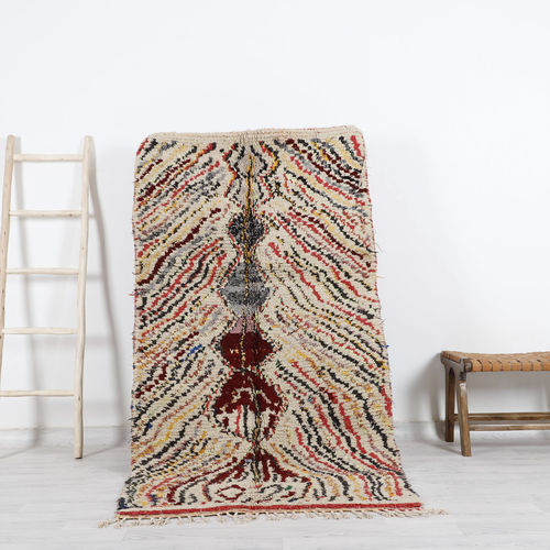 Vintage-Teppich - 64-1-3-2-5-6-15-5-2-1-3 - MUSMUS RUGS - Motiv / rechteckig / handgewebt