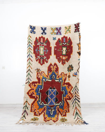Vintage-Teppich - 64-1-3-2-1 - MUSMUS RUGS - Motiv / rechteckig / handgewebt