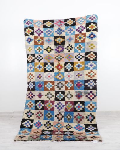 Vintage-Teppich - 64-1-3-2-5-2 - MUSMUS RUGS - Motiv / rechteckig / handgewebt