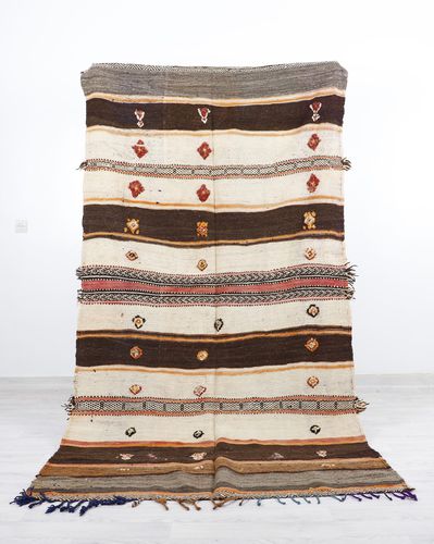 Vintage-Teppich - 64-1-3-2-4 - MUSMUS RUGS - Motiv / rechteckig / handgewebt