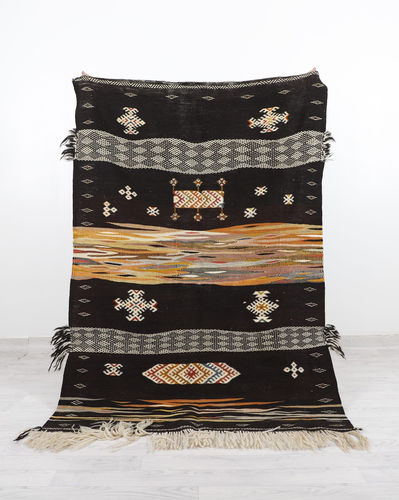 Vintage-Teppich - 64-1-3-2-5-4 - MUSMUS RUGS - Motiv / rechteckig / handgewebt