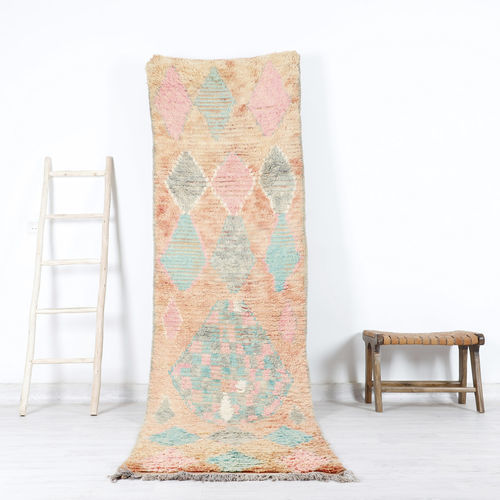 Vintage-Teppich - 64-1-3-2-5-6-3 - MUSMUS RUGS - Motiv / rechteckig / handgewebt