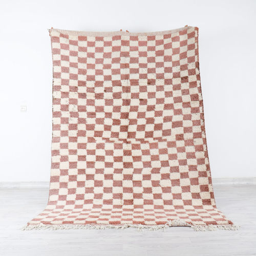 Moderner Teppich - 83-4-3 - MUSMUS RUGS - Karomuster / rechteckig / handgewebt