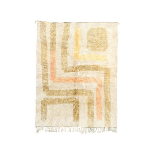 Moderner Teppich - cream  - MUSMUS RUGS - geometrisches Muster / Wolle / rechteckig