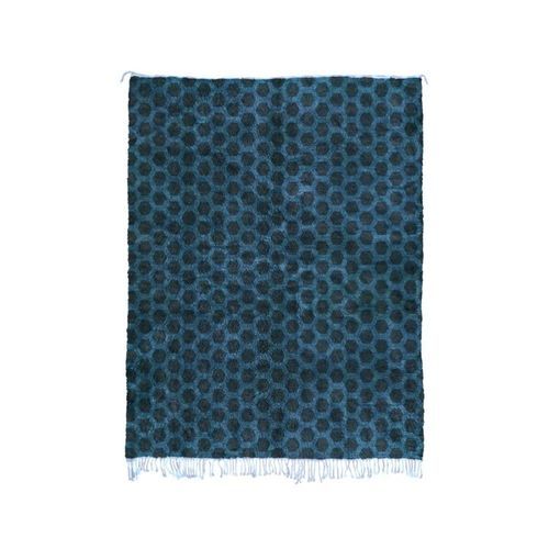 Moderner Teppich - Turquoise - MUSMUS RUGS - geometrisches Muster / rechteckig / handgewebt