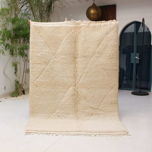 Moderner Teppich - Beni Ourain - MUSMUS RUGS - geometrisches Muster / Wolle / rechteckig