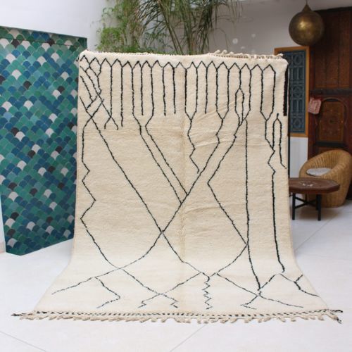 Moderner Teppich - lines beni ourain - MUSMUS RUGS - Motiv / Wolle / rechteckig